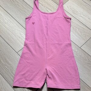 Aritizia TNAction Pink Body Suit Romper Buttery soft Comfy loungewear Size M